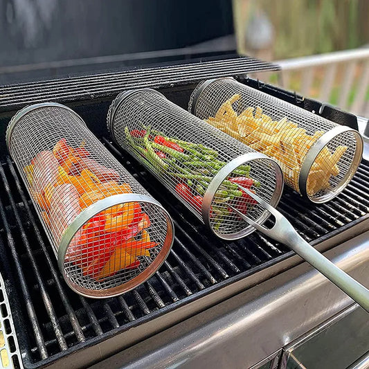 Steel housing for grilling