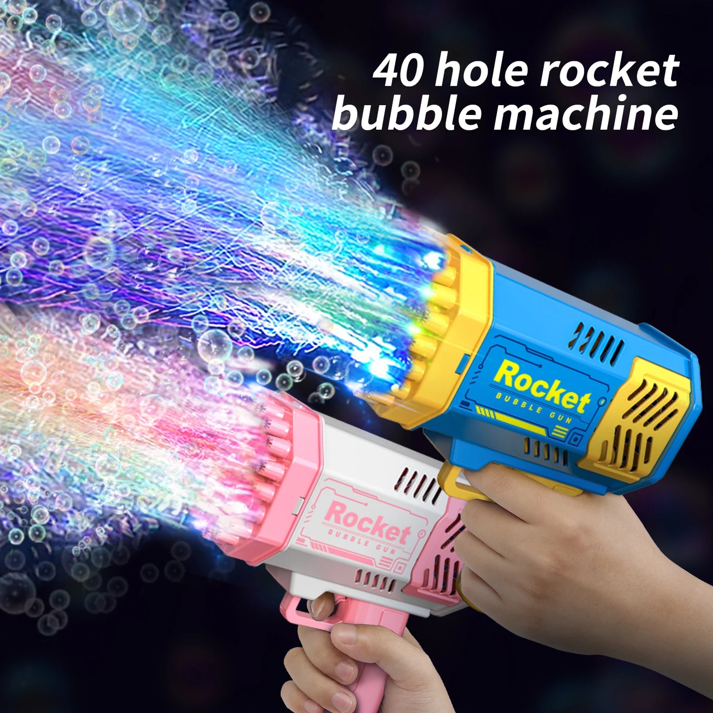 Buhugift - Electric automatic Bubblegun with LED Light